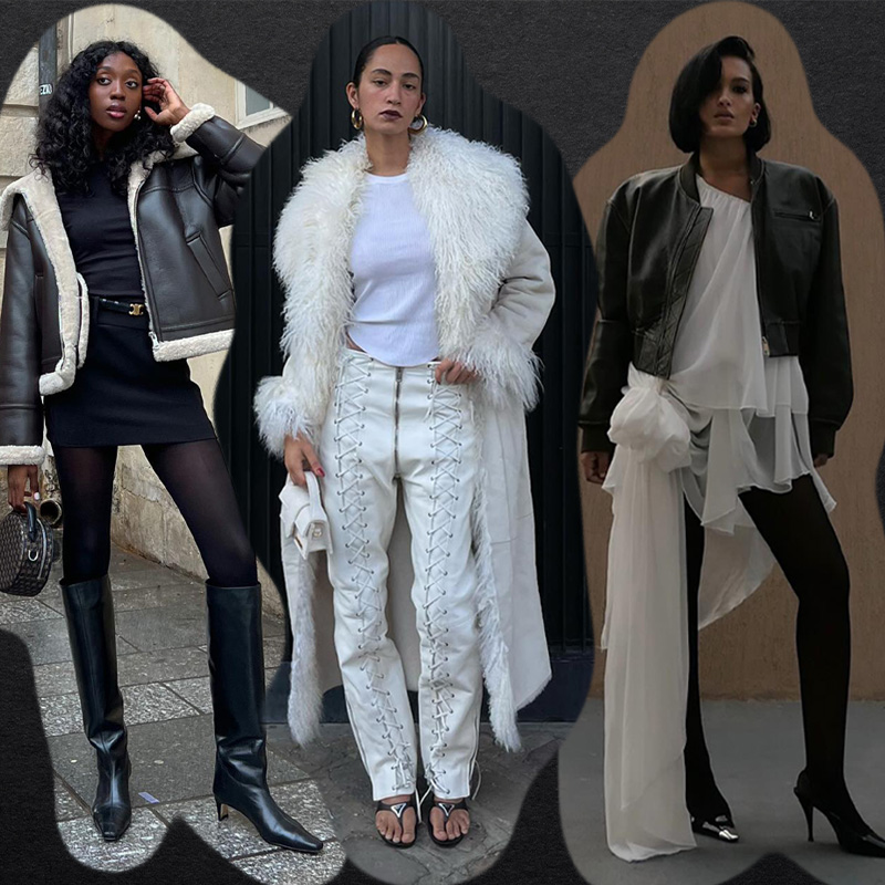Brown Faux Fur Jacket Over a Black Mini Dress Brown Faux Fur Jacket Over a Black Mini Dress — Winter Going Out Outfits