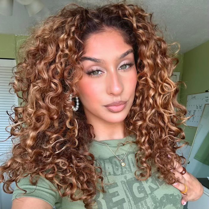 Dark Auburn Defined Curls — Winter Hair Colors for Curly Hair