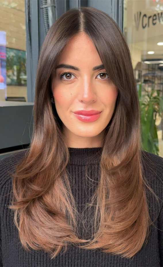 Deep Brown With Auburn Undertones Deep Brown With Auburn Undertones — Winter Hair Colors for Brown Eyes