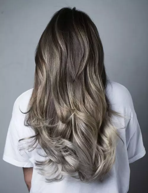 Ash Brown To Ash Blonde Ombre — Cool Winter Hair Colors