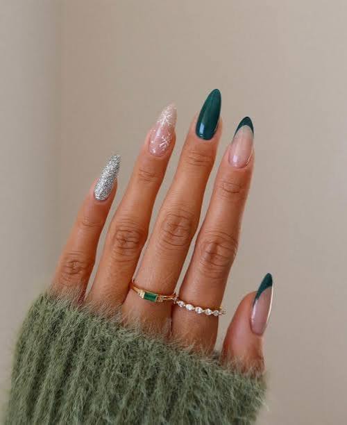 Winter to Spring Mixed Motif Almond Nails Winter to Spring Mixed Motif Almond Nails — Winter to Spring Transition Nails