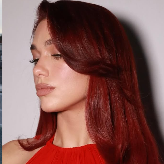 Collarbone Dark Red With Lighter Highlights — Winter Hair Colors for Redheads