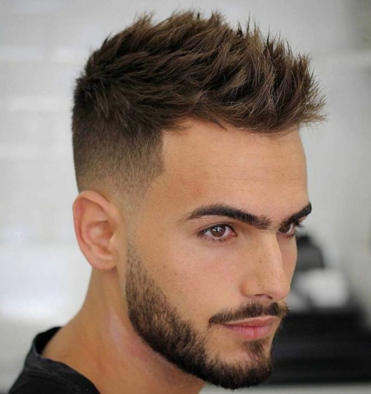 Spiky Textured Cut With Fade Spiky Textured Cut With Fade — Winter Haircuts for Men