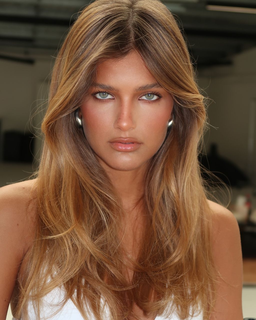 Long Layers With Caramel Highlights — Long Winter Haircuts