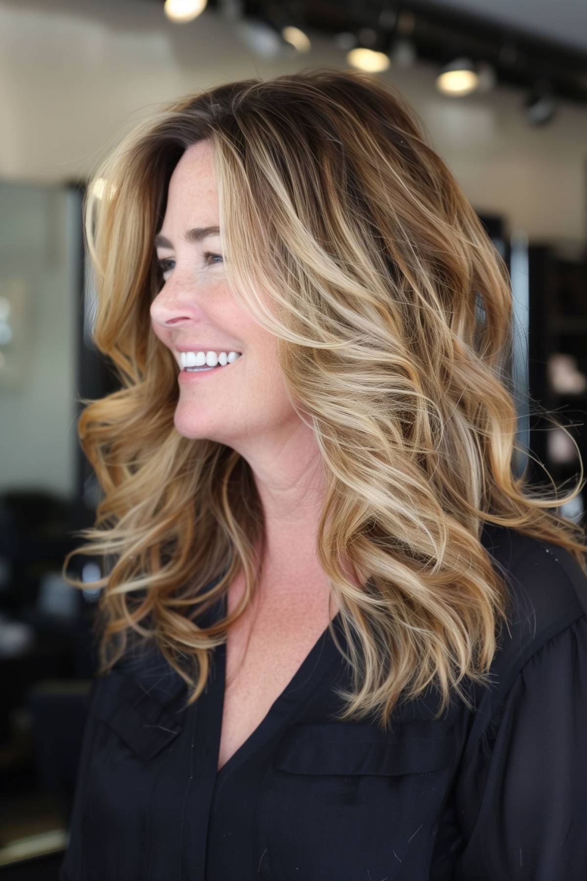 Dark Blonde With Dimensional Highlights — Winter Hair Colors for Women Over 50