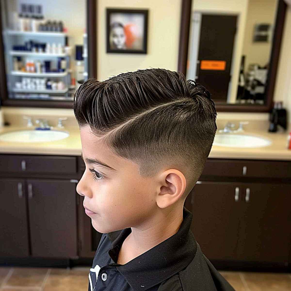 Side Part With High Fade And Volume Side Part With High Fade And Volume — Winter Haircuts for Boys