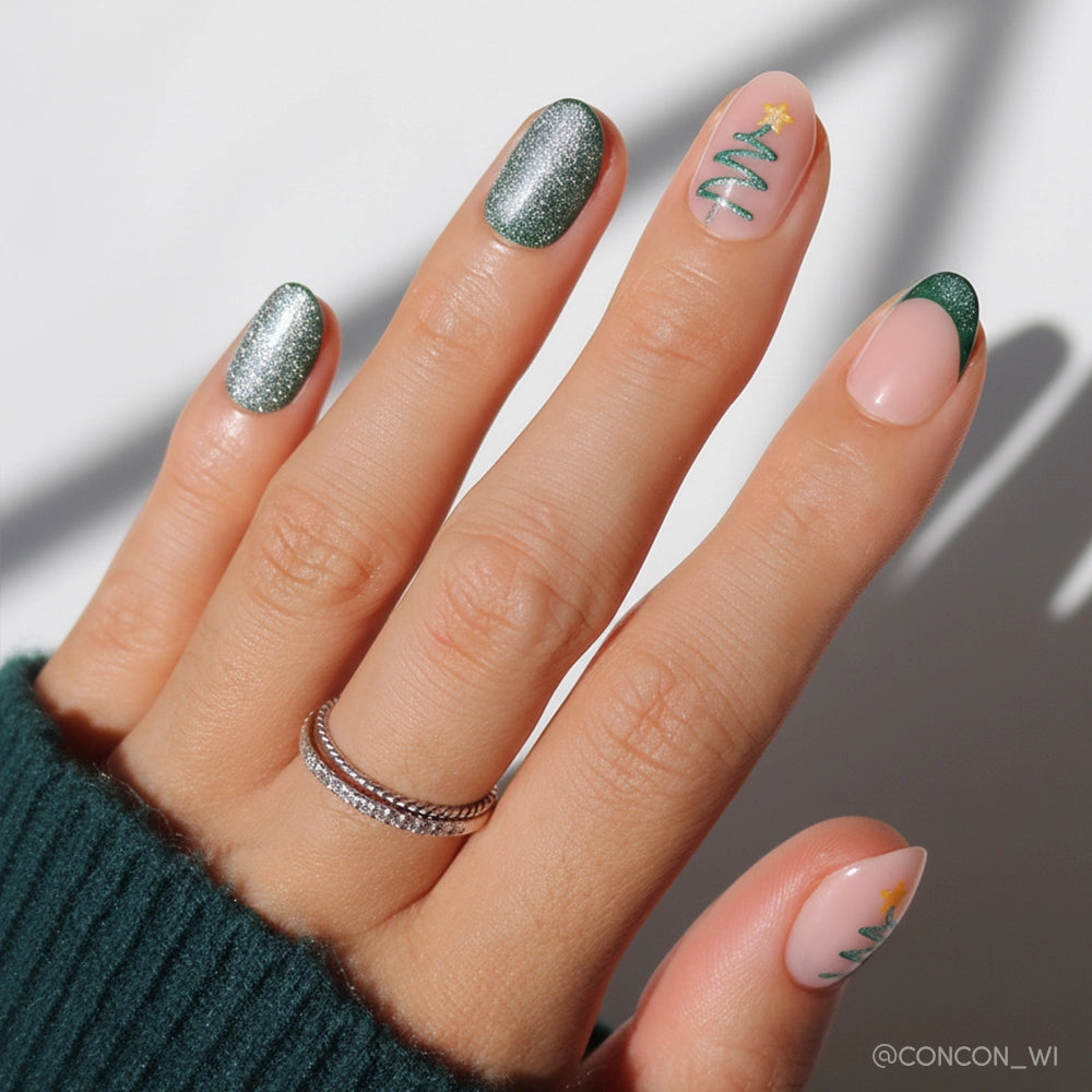 Deep Red Snowflake Glitter Coffin Nails Deep Red Snowflake Glitter Coffin Nails — Cute Winter Nails