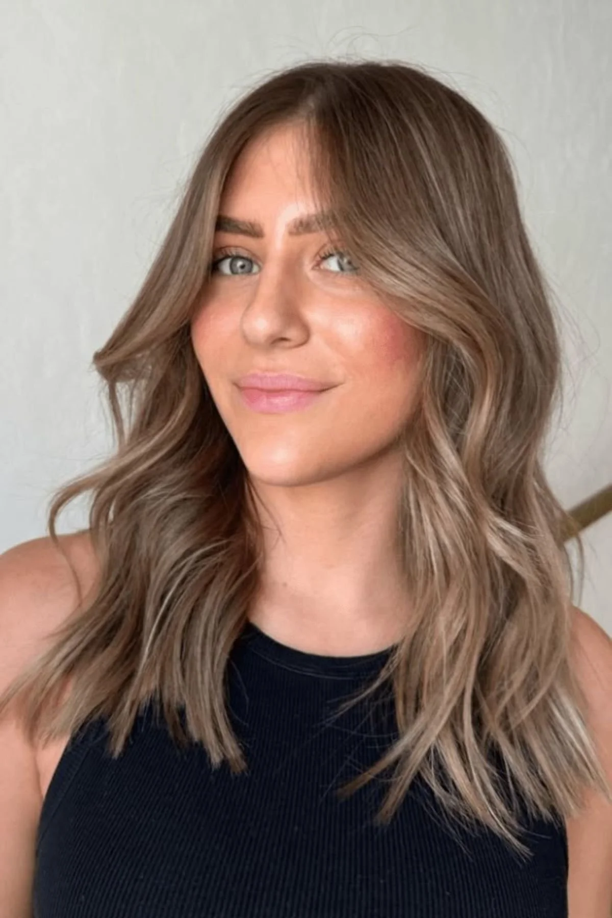 Ash Blonde Bob with Curtain Bangs Ash Blonde Bob with Curtain Bangs — Winter Hair Colors for Blondes