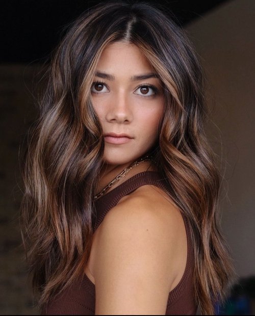 Dark Brown With Ash Blonde Money Piece Dark Brown With Ash Blonde Money Piece — Low Maintenance Winter Hair Colors