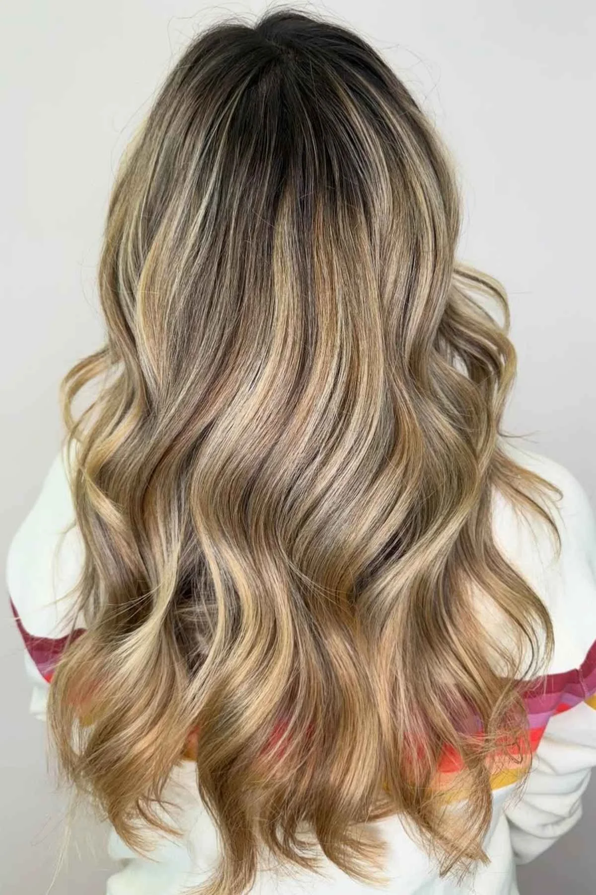 Mid-Back Golden Blonde With Darker Lowlights — Lowlights for Blonde Hair