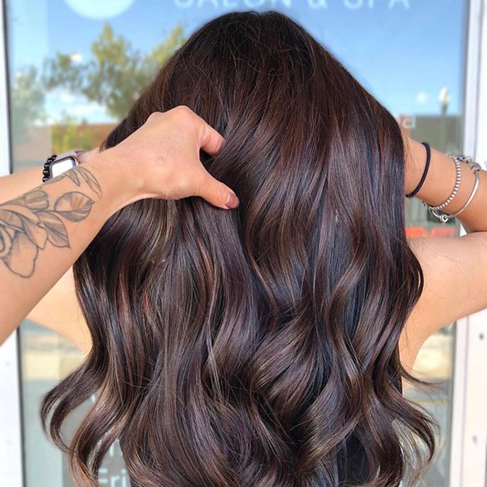 Long Layers Dark Brown With Reddish-Brown Undertones Long Layers Dark Brown With Reddish-Brown Undertones — Winter Brown Hair Colors