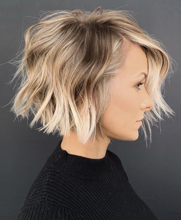 Choppy Ash Blonde Bob Choppy Ash Blonde Bob — Winter Haircuts for Thick Hair