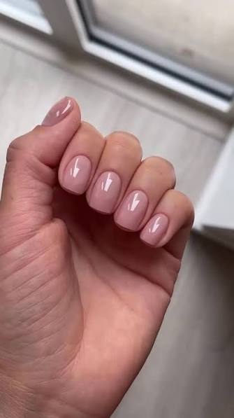 Pale Pink With A Sheer Finish Nail Design Pale Pink With A Sheer Finish Nail Design — neutral nail colors
