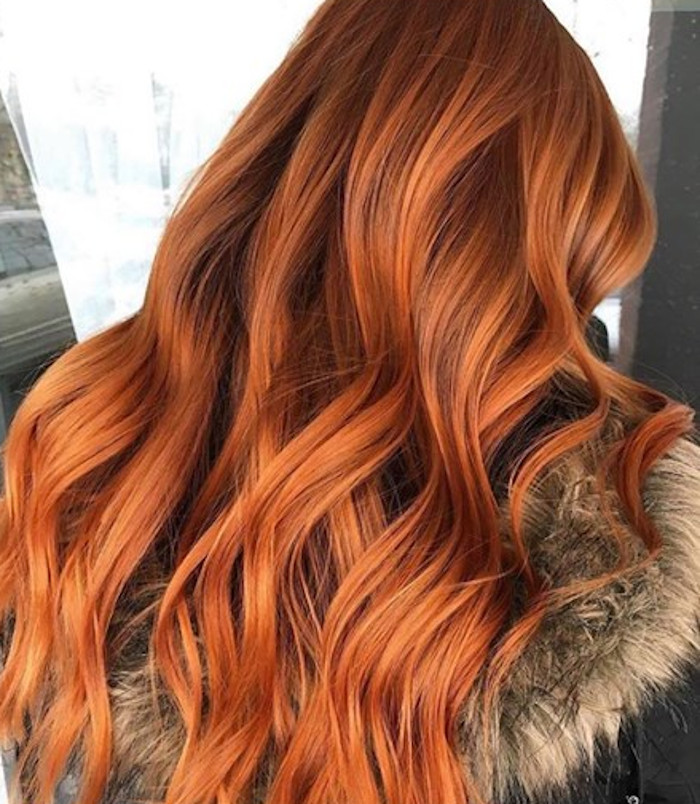 Rich Copper Auburn With Golden Highlights — Winter Auburn Hair Color