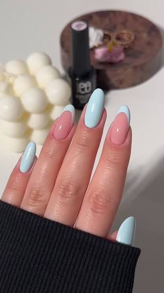 Medium Blue Shimmer with 3D Floral Medium Blue Shimmer with 3D Floral — blue nail inspo