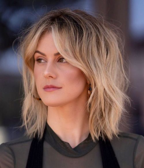 Shoulder Shag With Face-Framing Layers Shoulder Shag With Face-Framing Layers — Winter Shag Haircuts