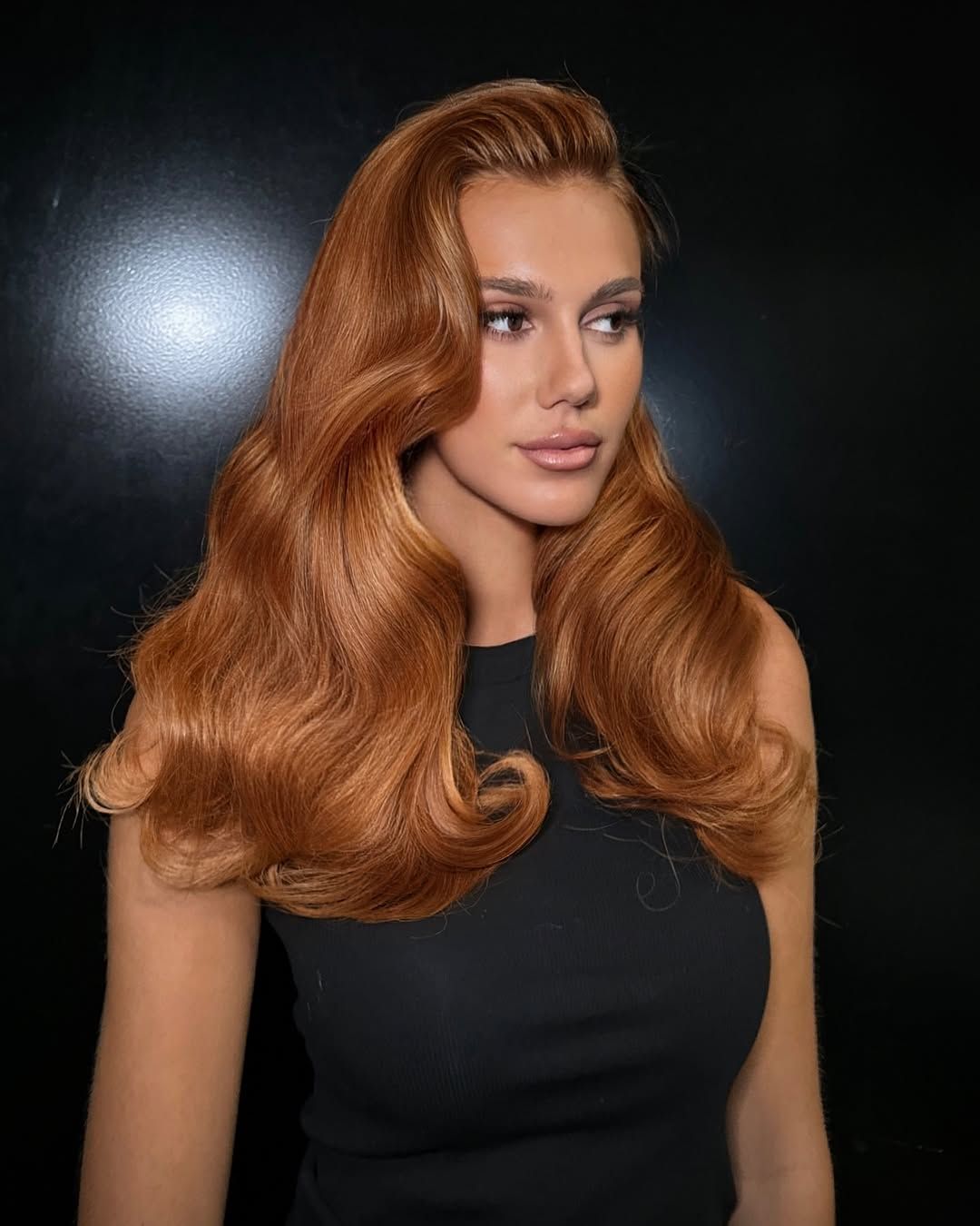 Warm Copper With Subtle Highlights Warm Copper With Subtle Highlights — Winter Copper Hair Color