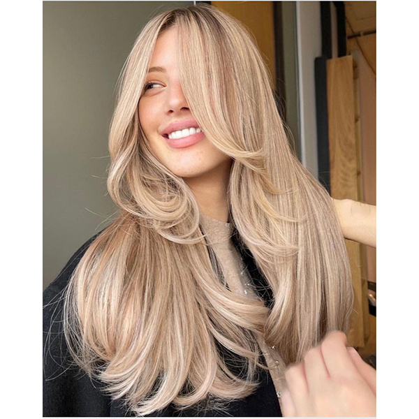 Ash Blonde Layers With Curtain Bangs Ash Blonde Layers With Curtain Bangs — Winter Layered Haircuts