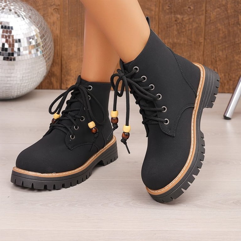 Festival Ready with Beaded Laces and Lug Sole Festival Ready with Beaded Laces and Lug Sole — Combat Boots Outfits