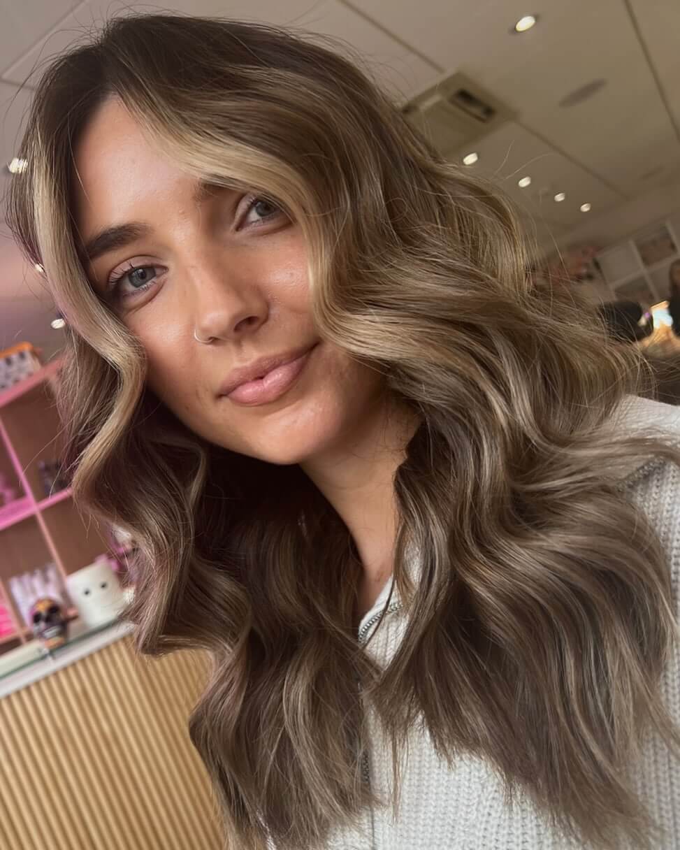 No Bangs Dark Blonde With Ash Blonde Highlights — Winter Highlights