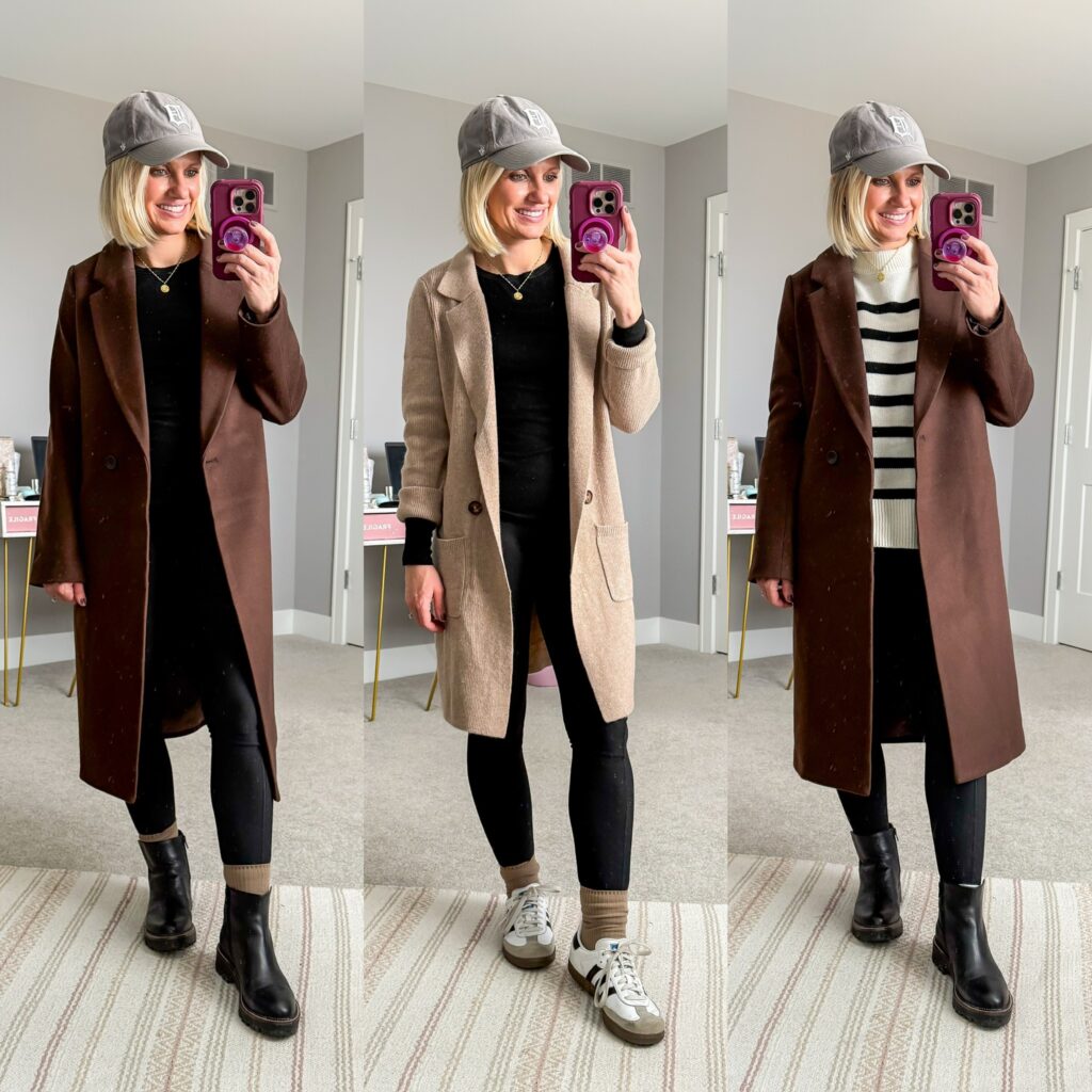 Versatile Long Coats for a Trio of Winter Mom Outfits Versatile Long Coats for a Trio of Winter Mom Outfits — Winter Outfits for Moms