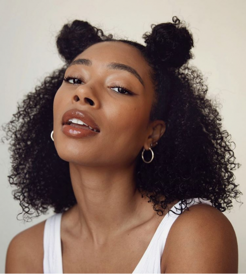 Collarbone Waves With Space Buns Collarbone Waves With Space Buns — Winter Haircuts for Black Women