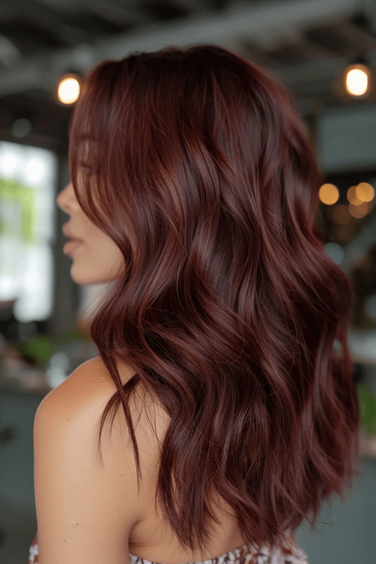 Luxurious Deep Auburn Shade — Winter Auburn Hair Color