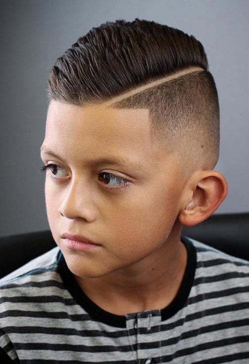 Taper Fade With Hard Part Taper Fade With Hard Part — Winter Haircuts for Boys