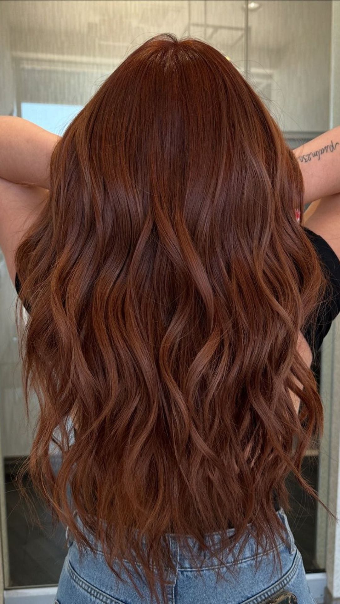 Rich Copper Red Shade Rich Copper Red Shade — Winter Hair Colors for Brunettes