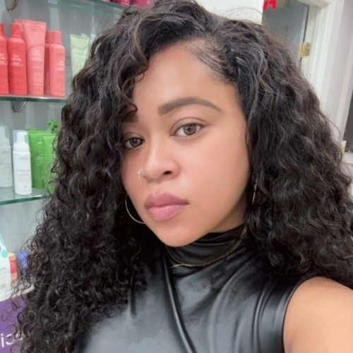 Mid-Back Natural Curls With Highlights Mid-Back Natural Curls With Highlights — Winter Haircuts for Black Women