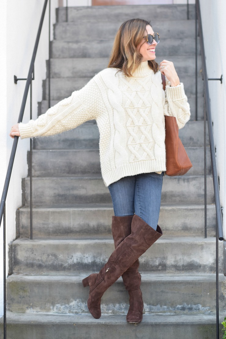Cozy Knitwear and Suede Boots for a Winter Day Cozy Knitwear and Suede Boots for a Winter Day — Winter Boots Outfits