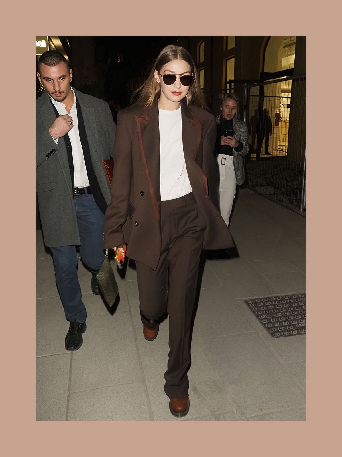 Polished Chocolate Brown Suit with Platform Shoes Polished Chocolate Brown Suit with Platform Shoes — Chocolate Brown Outfits