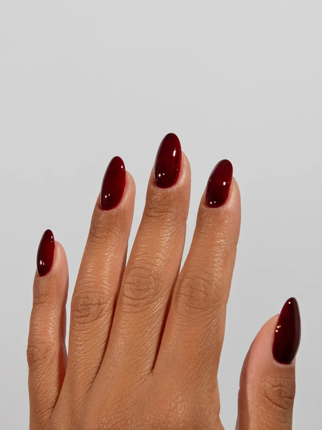 Medium Oval Deep Dark Cherry Medium Oval Deep Dark Cherry — Black Cherry Nails