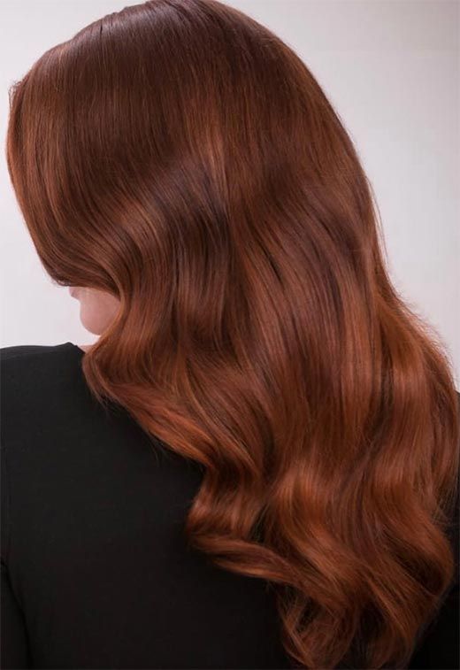 Deep Copper Brown Shade Deep Copper Brown Shade — Winter Copper Hair Color