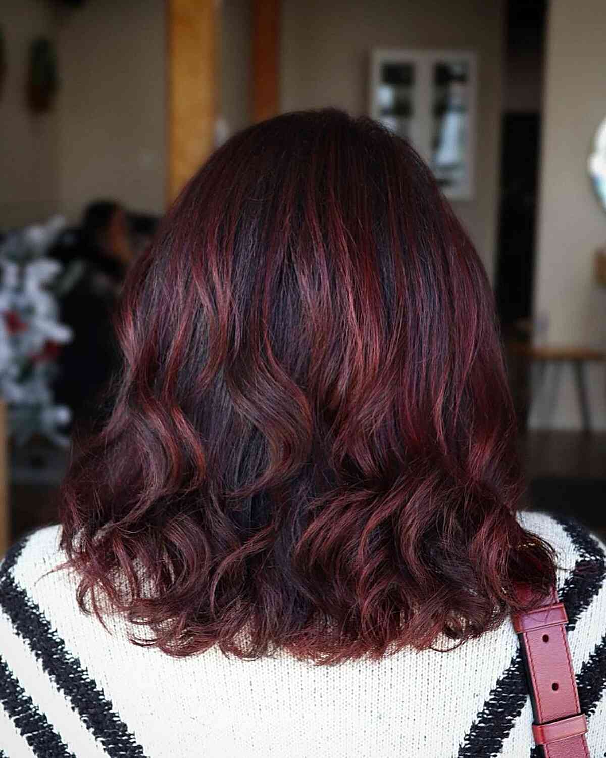 Mahogany with Subtle Red Waves Mahogany with Subtle Red Waves — Mahogany Hair Color