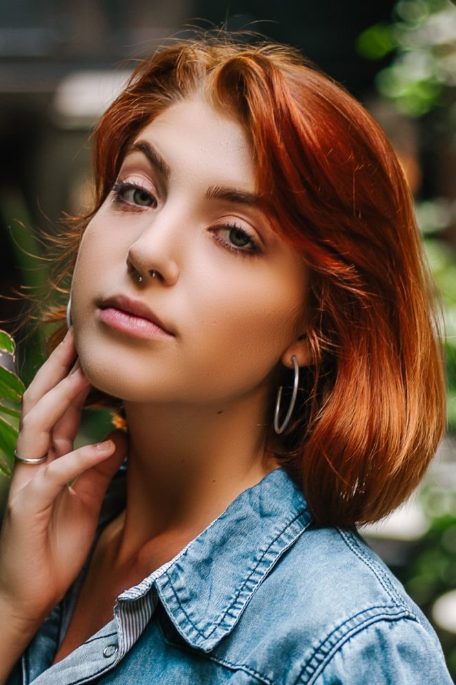 Vibrant Auburn Blowout — Winter Auburn Hair Color