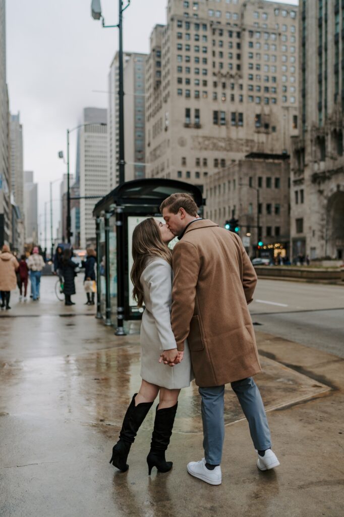 Grey Wool Coat Over White Dress Grey Wool Coat Over White Dress — Chicago Winter Outfits