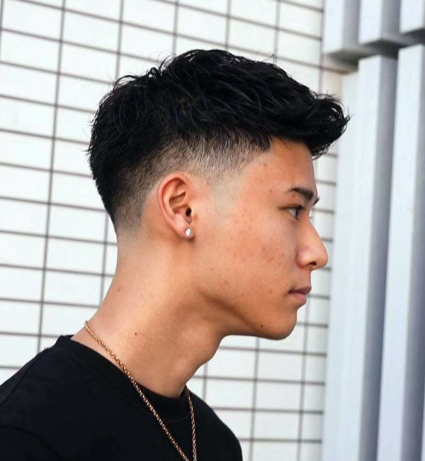 Textured Crop Fade High Contrast Textured Crop Fade High Contrast — Winter Haircuts for Men