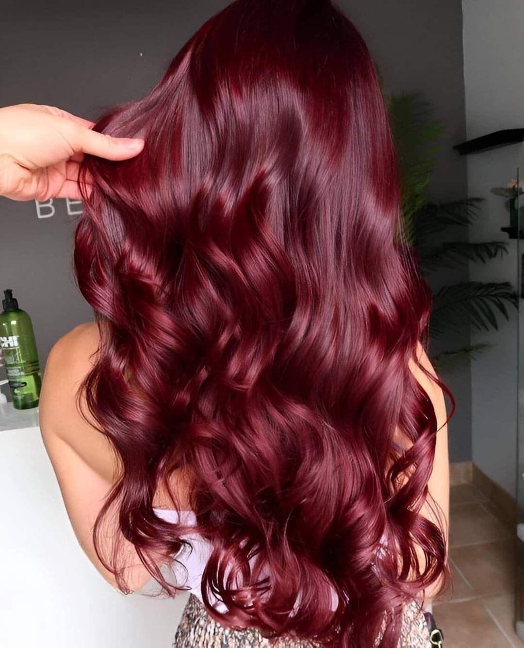 Rich Deep Red Waves Rich Deep Red Waves — Winter Red Hair Colors