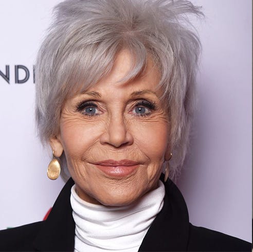 Choppy Short Shag with Darker Roots Choppy Short Shag with Darker Roots — Winter Haircuts for Gray Hair