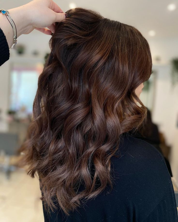 Dark Brown With Subtle Auburn Undertones Dark Brown With Auburn Undertones Blowout Dark Brown With Subtle Auburn Undertones Dark Brown With Auburn Undertones Blowout — Winter Brown Hair Colors