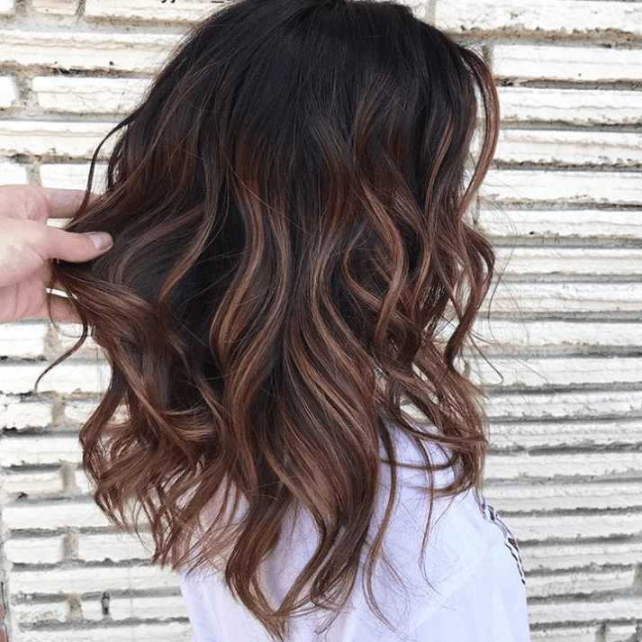Dark Brown Base With Chestnut Highlights Dark Brown With Chestnut Balayage — Chestnut Brown Hair