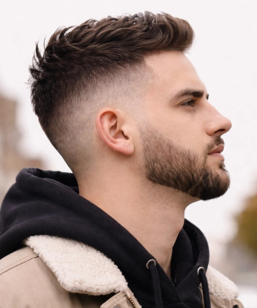 Textured Crop With Clean Fade Textured Crop With Clean Fade — Winter Haircuts for Men