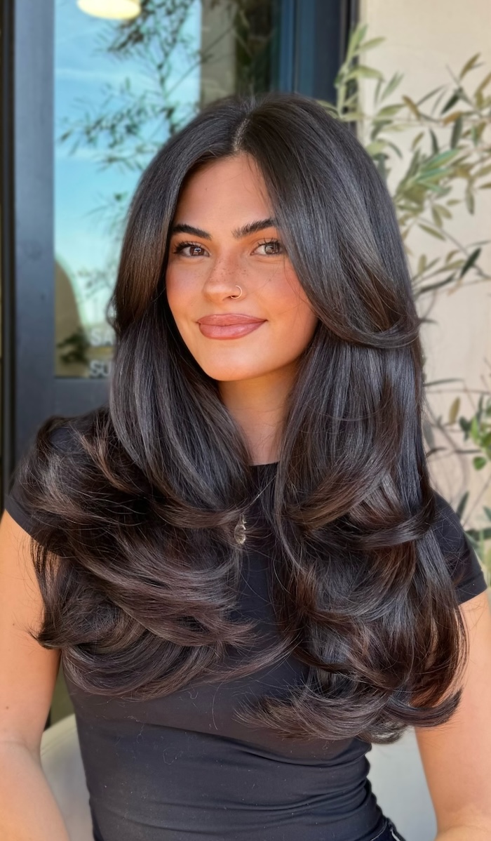 Espresso With Bouncy Layers Espresso With Bouncy Layers — Espresso Brown Hair