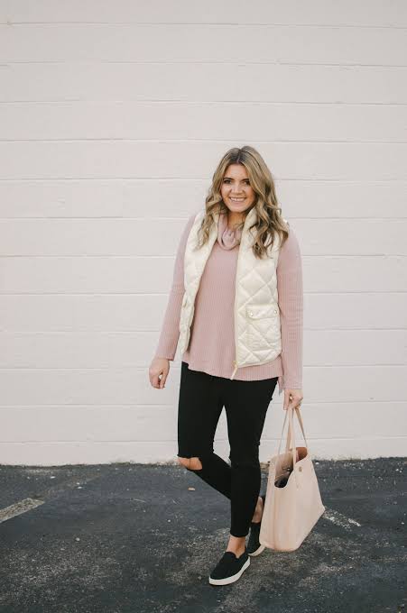 Casual Outfit Idea — Puffer Vest Outfits