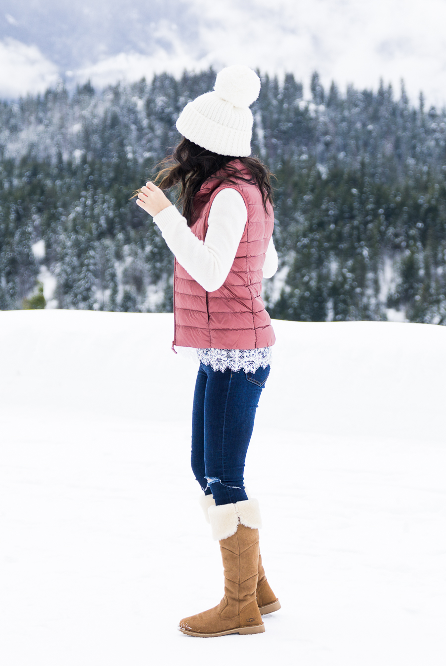 Casual Winter Outfit Idea — Puffer Vest Outfits