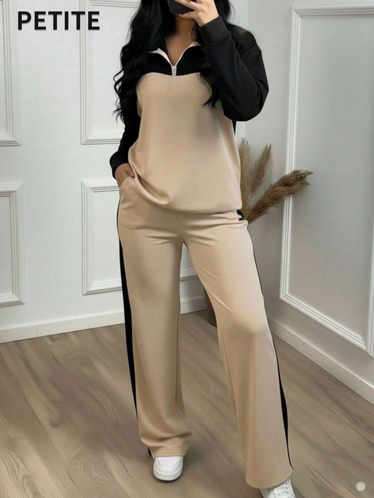 Cropped Sweater and Wide-Leg Jeans for a Balanced Casual Look Cropped Sweater and Wide-Leg Jeans for a Balanced Casual Look — Winter Outfits for Petite Women