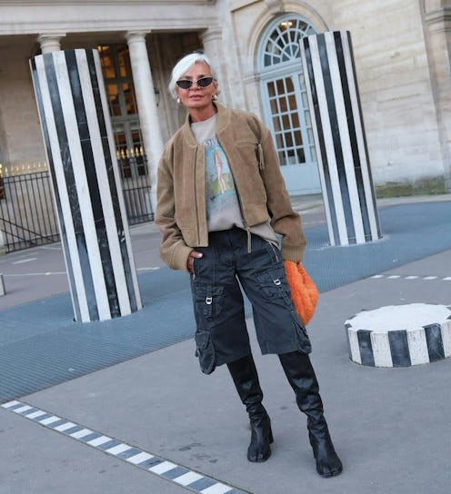 Split-Toe Slouchy Boots with Bomber Jacket and Cargo Shorts Split-Toe Slouchy Boots with Bomber Jacket and Cargo Shorts — Slouchy Boots Outfits