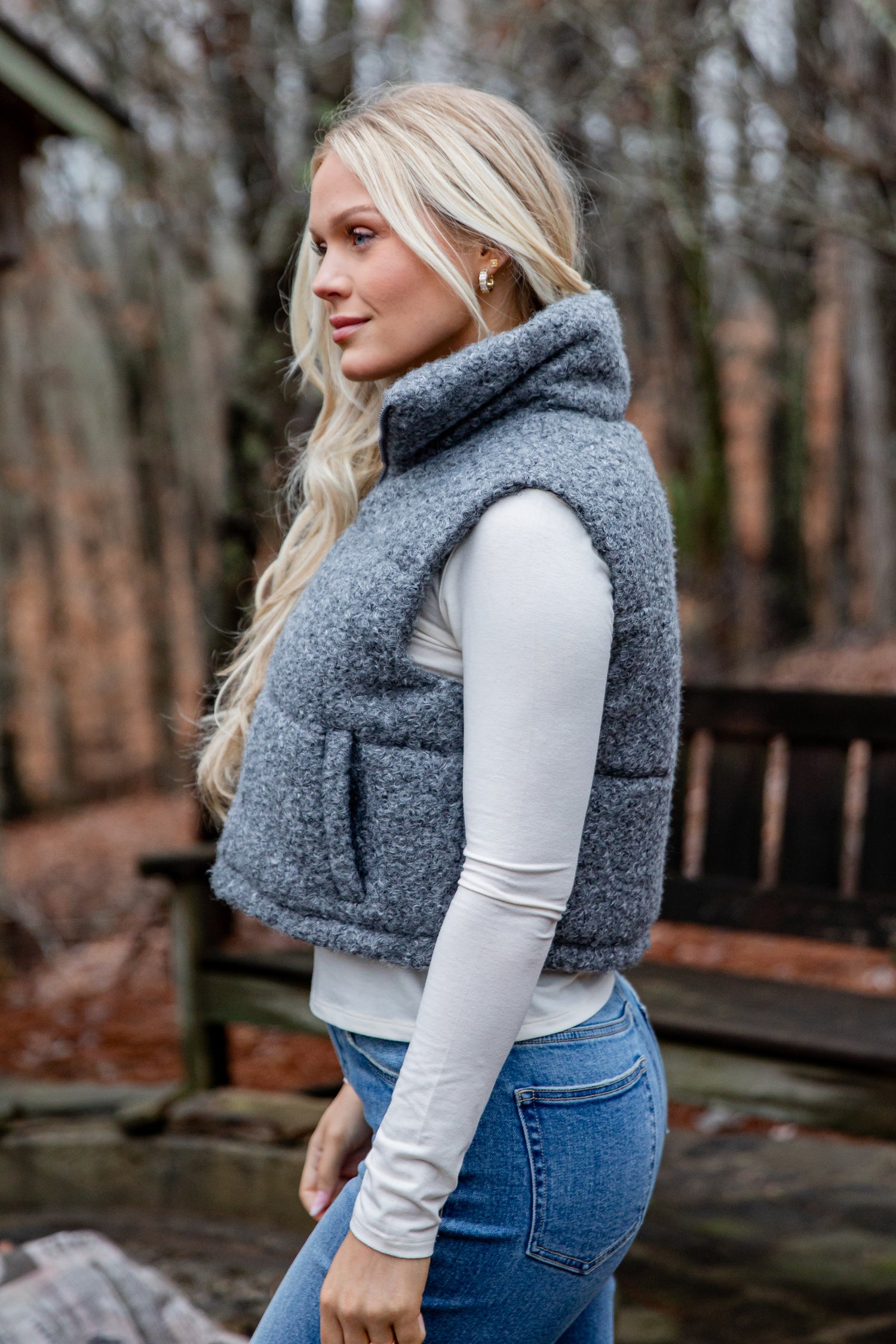Not Visible Outfit Idea — Puffer Vest Outfits