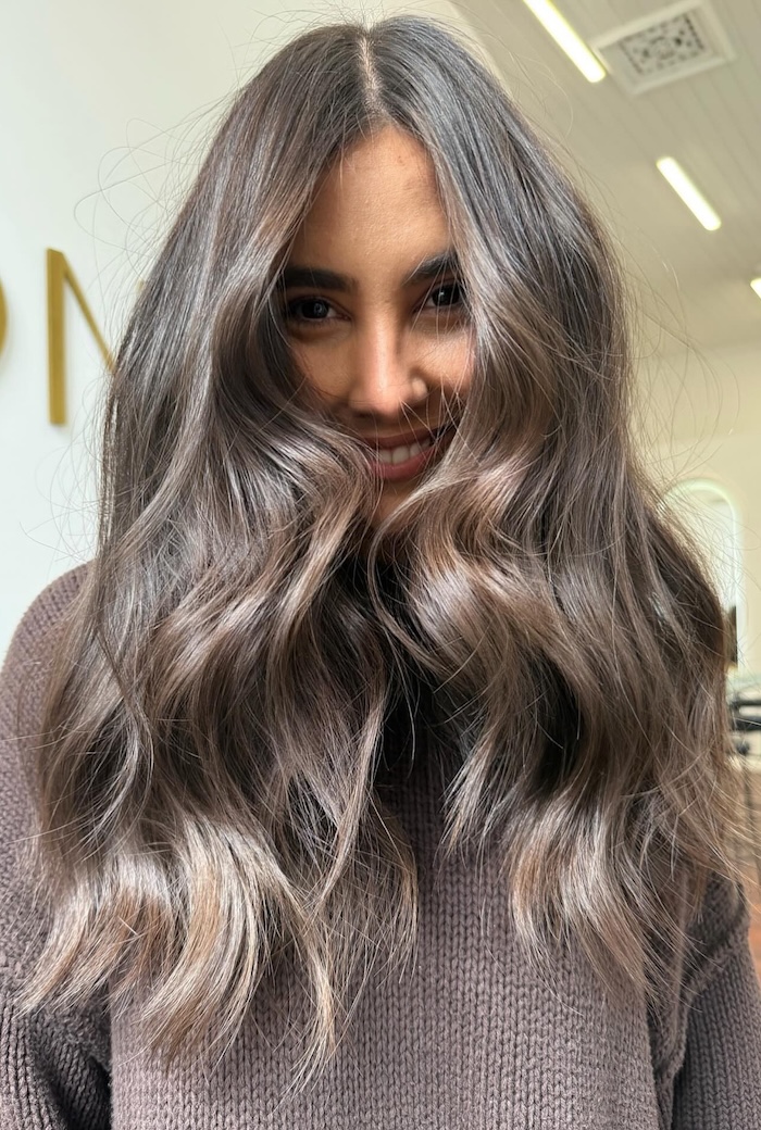 Rich Ash Brown with Lighter Ash Brown Highlights — Ash Brown Hair